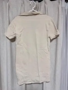 ZARA ベージュ 半袖ポロワンピ S