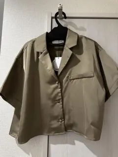 ALEXIA STAM カーキ 半袖シャツ Fサイズ
