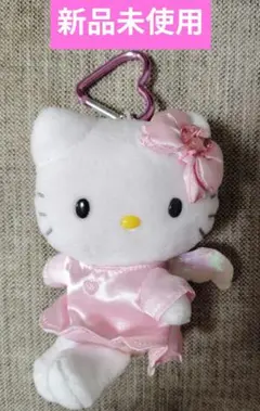 ハローキティ　ぬいぐるみ　マスコットキーホルダー　エンジェルキティ　ピンク　天使のサムネイル