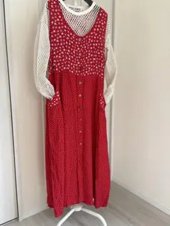 DAKS 花柄 総柄 ノースリーブ ロング ワンピース 38 - メルカリ