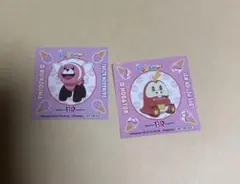 サーティワン ポケモン ステッカー 2枚セット ホゲータ ヌイコグマ
