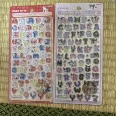 サンリオ ボンボンドロップシール もじ ハローキティ クロミのサムネイル
