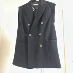 SENSE OF PLACE ブラック ダブルブレスト ベスト