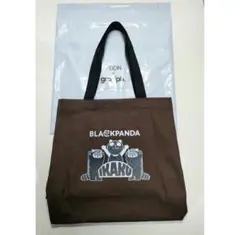 グラニフ　ブラックパンダ　トートバッグ　イオンコラボ　ブラウン　未使用