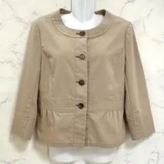 J.PRESS スプリングジャケット ベージュ 七分袖のサムネイル