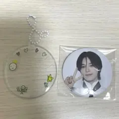 &TEAM K セカノン　缶バッジキーリング