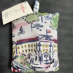 定価3300円【Cath Kidston】ロンドン風景エコバッグ 折りたたみ