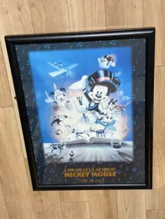 ビンテージ 80s DISNEY ポスター アートパネル ディズニー ミッキー