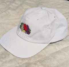 FRUIT OF THE LOOM 刺繍キャップ グレーホワイト