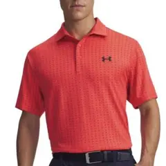 Under Armour アンダーアーマー ゴルフ ポロシャツ 星柄 オレンジ