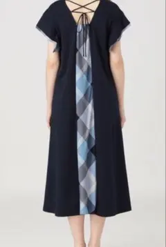 美品✨BLUE LABEL ティアードワンピース ブルーチェック 36 - メルカリ