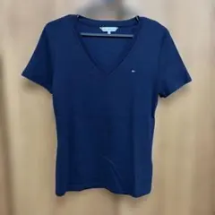 ネイビー Vネック Tシャツ