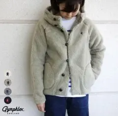ジムフレックス　くるみボタン　フードボアジャケット