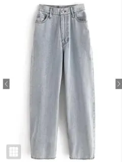 GRL カーブデニムパンツ qu01