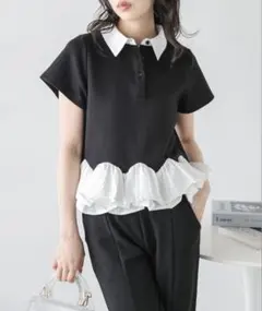 AMELY ダブルフリル ペプラムトップスのサムネイル