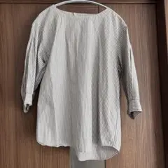 無印良品　ストライプ Lサイズ ブラウス