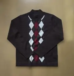 未使用　unvie-ros e アーガイル柄 長袖ニット