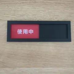 使用中プレート