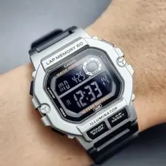 カシオ　デジタル腕時計　新品　海外輸入品　ブラック　ランニング