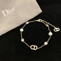 美品　ディオール　Dior CDロゴ　ブレスレット　保存袋付き