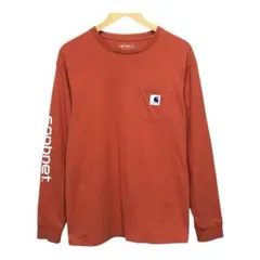 CARHARTT×SOPHNET 長袖Tシャツ　ロンT ロゴ　オレンジ　Sのサムネイル
