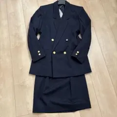 未使用　7AR ダブルブレストスーツスカート　金ブレ　セットアップ