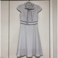 新品 アプワイザーリッシェ パール釦ボウタイワンピース