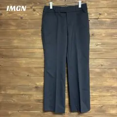 ♦︎【IMGN 】新品未使用ネイビー ストライプ スラックス M