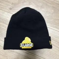 X-LARGE NEWERA 黒 ニット帽 刺繍