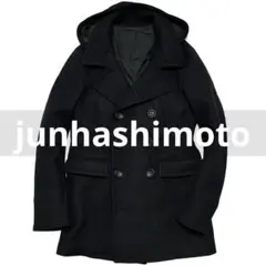 junhashimoto 【美品】ラップコート Lサイズ位 黒 ロング丈 フード junhashimoto】WRAP COAT – junhashimoto-osaka