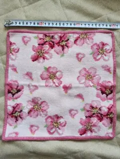 ドイツ購入★feiler 桜ハンカチ 約30cm