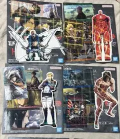 一番くじ進撃の巨人～壁の外の世界～ホログラムステッカーセットB 7種類1セット