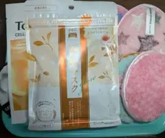 限定酒粕マスク7枚入とトリデンセルメイジングビタCマスクとスポンジ10個セット
