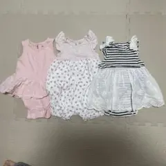 プティマイン　BabyGAP ロンパース3点セット　80〜90サイズ