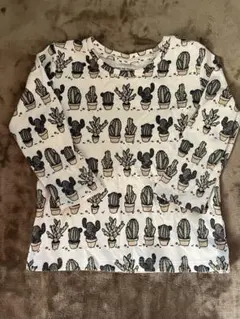 SLEEP-NO-MORE サボテン柄Tシャツ 2-4Y