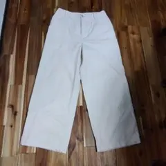 UR DOORS コーデュロイ ワイドパンツ アイボリー ホワイト ストレート