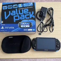 PS Vita 本体 2000シリーズ ブルー/ブラック）付属品完備