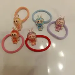 ラブブキャラクター ヘアゴム 5個セット