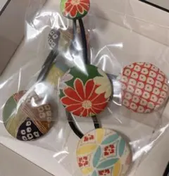 【セール】くるみボタン　ヘアゴム　セット　和柄　着物リメイク　まとめ売り