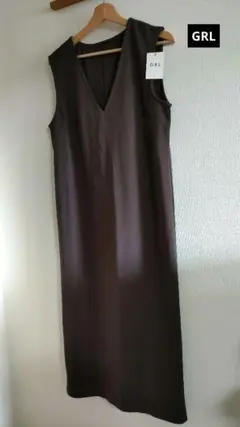 未使用 タグ付き GRL グレイル ジャンパースカート ブラウン
