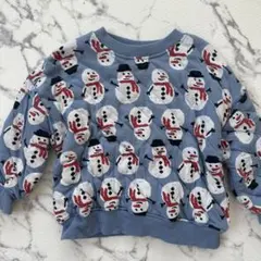 ZARA 雪だるま柄 トレーナー 18-24ヶ月
