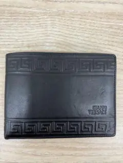 GIANNI VERSACE 二つ折り財布 ブラック レザーのサムネイル