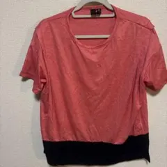 adidas エアロレディ Tシャツ ピンク・ネイビー　 サイズ2XL 3L