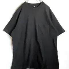 UNIQLO オーバーサイズポケ付きT 黒　大きいサイズ　XL 完売品　古着