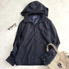【ラルフローレン】スイングトップ　ブルゾン　ナイロンジャケット　ポニー刺繍　紺