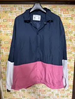 GU KIM JONES カラーブロック フーディジャケット XL
