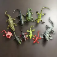 爬虫類リアル トカゲ&ワニ 4体セット レアあり！ - メルカリ