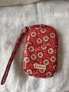 Cath Kidston 花柄ポーチ 赤