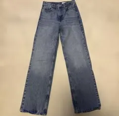 ZARA レディース　ストレートデニムパンツ