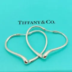 TIFFANY ティファニー オープンハート フープピアス スモール シルバーのサムネイル